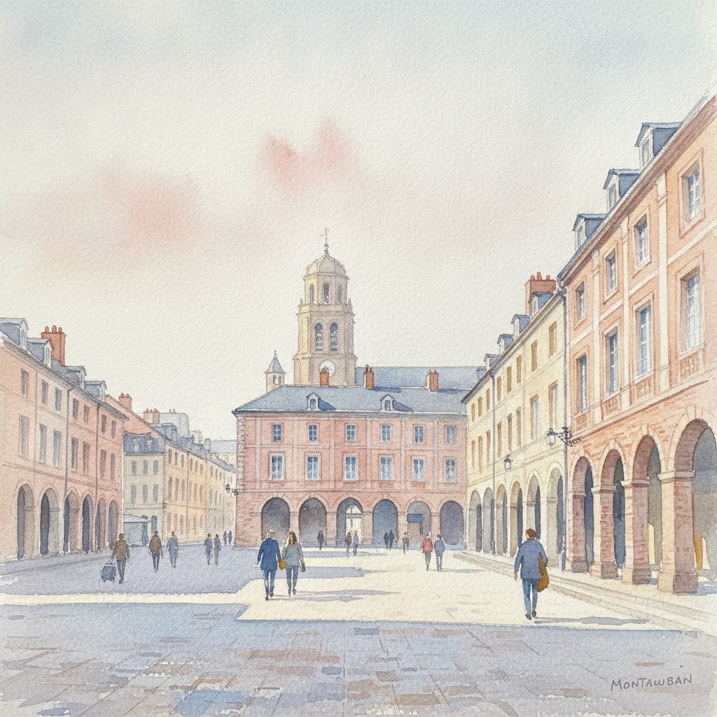 Montauban — aquarelle — France