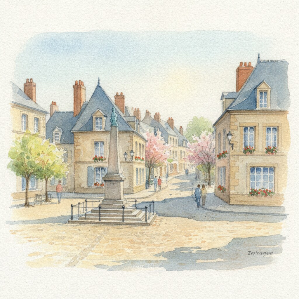 Montigny-le-Bretonneux — aquarelle — France