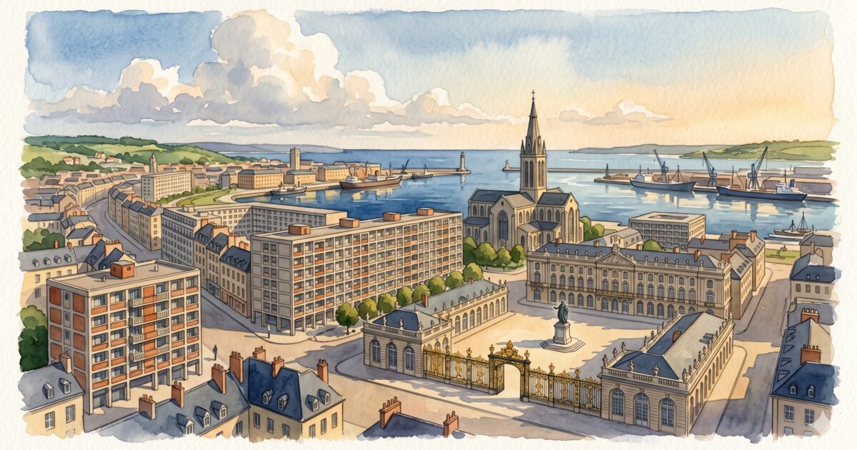 Nancy — aquarelle — France