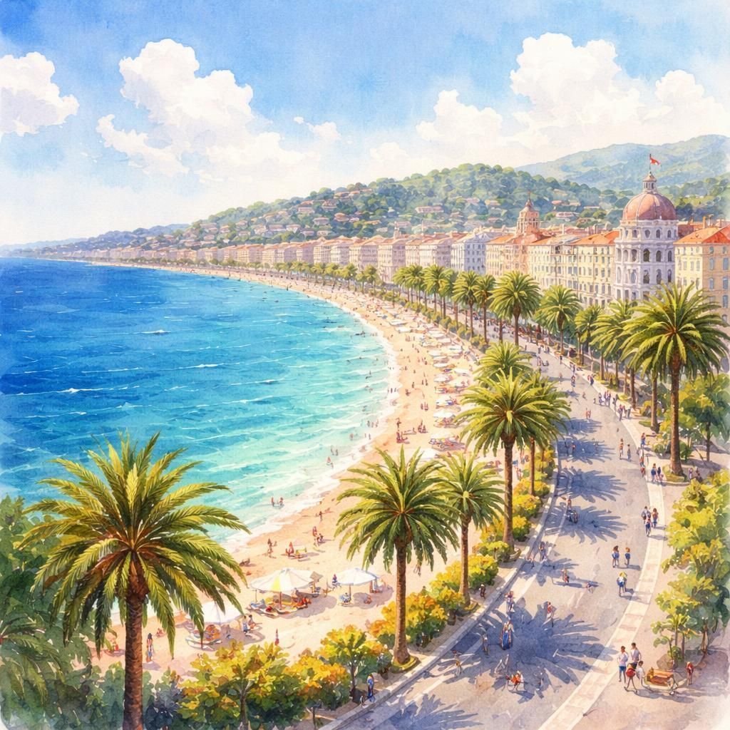 Nice — aquarelle — France