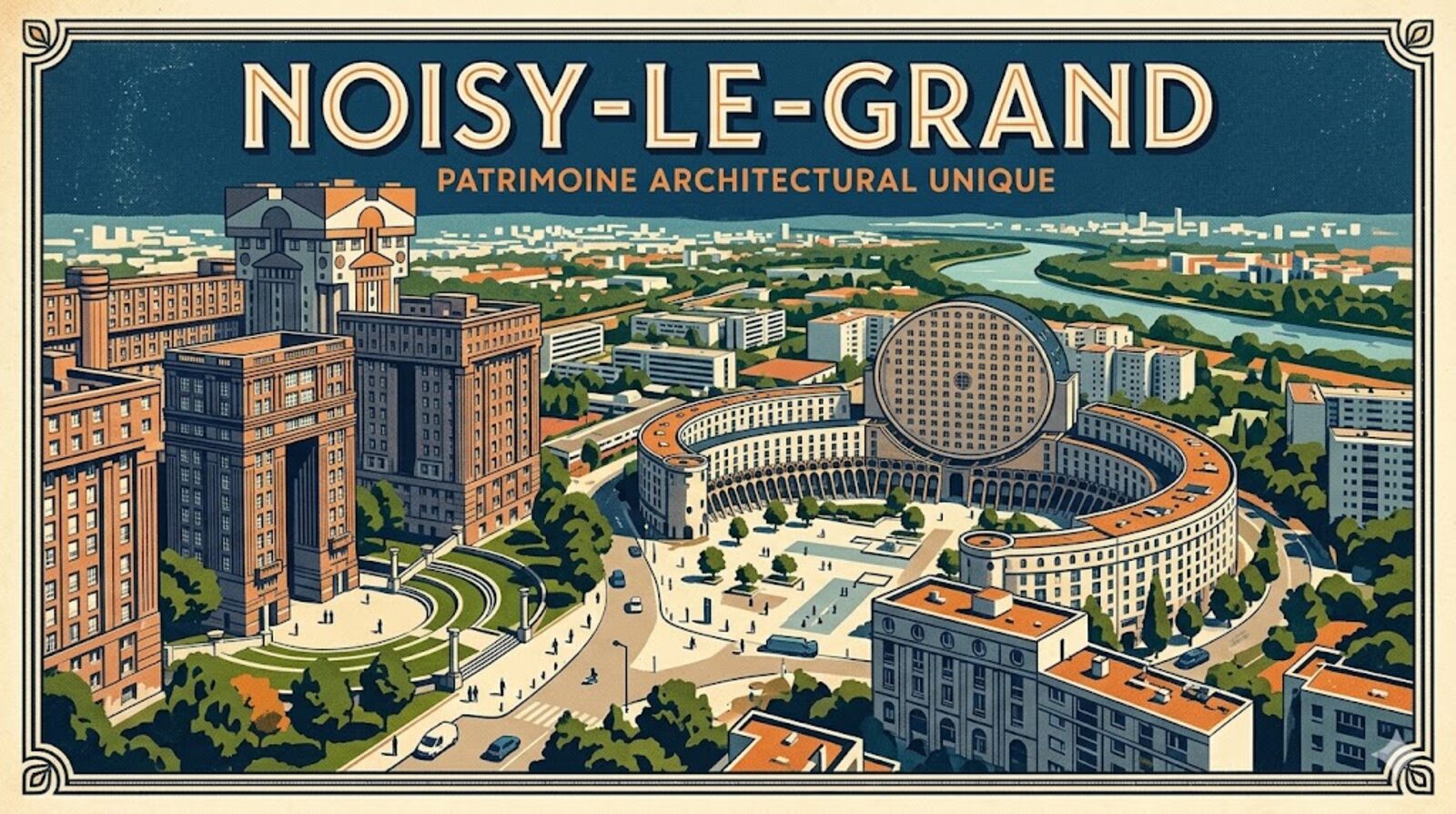 Noisy-le-Grand — aquarelle — France