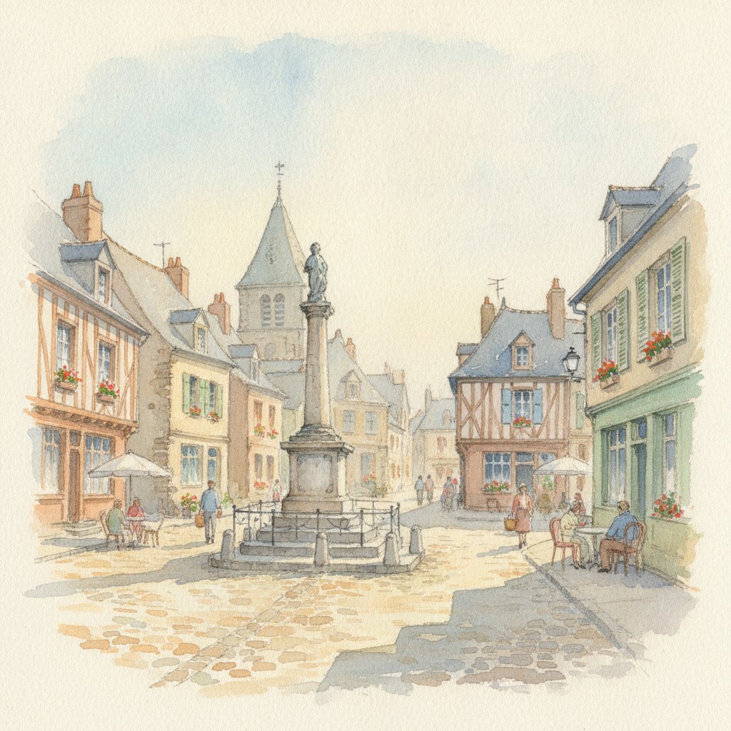 Périers — aquarelle — France