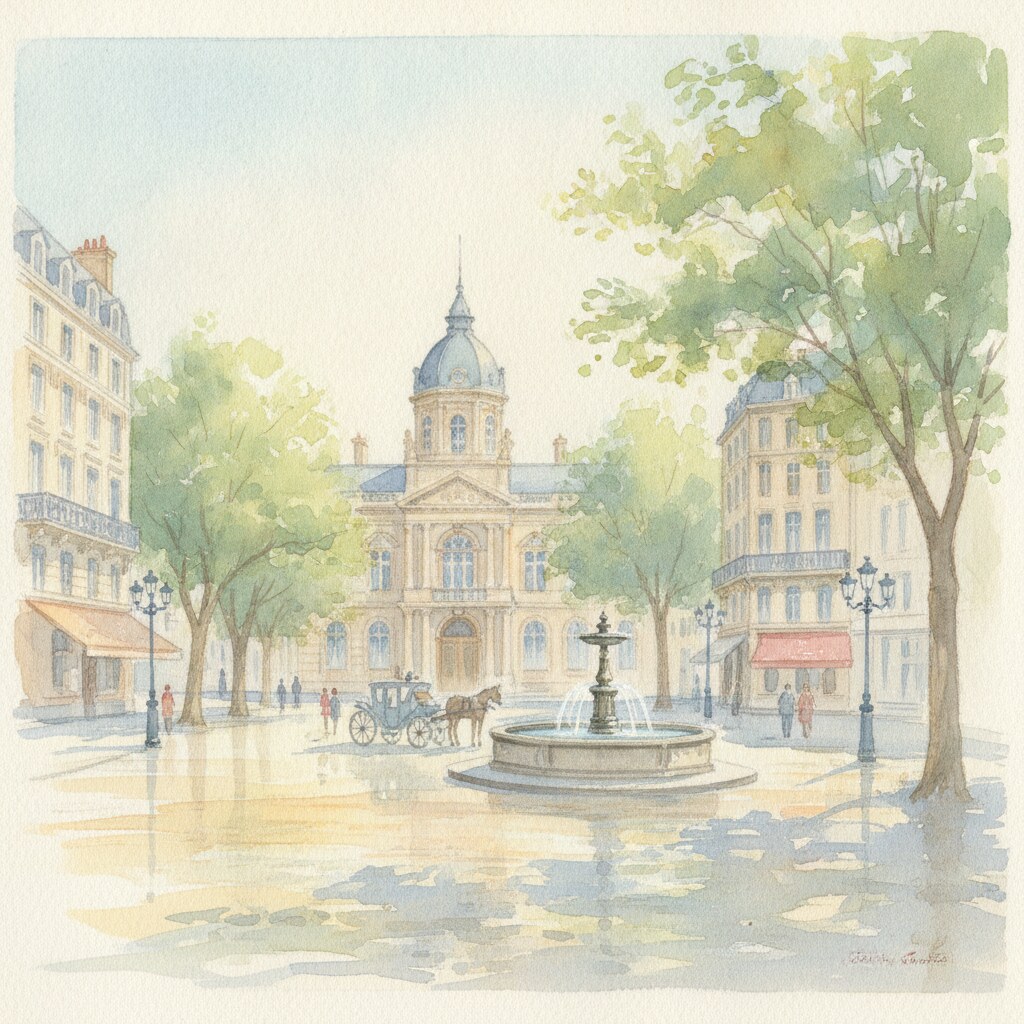 Vichy — aquarelle — France