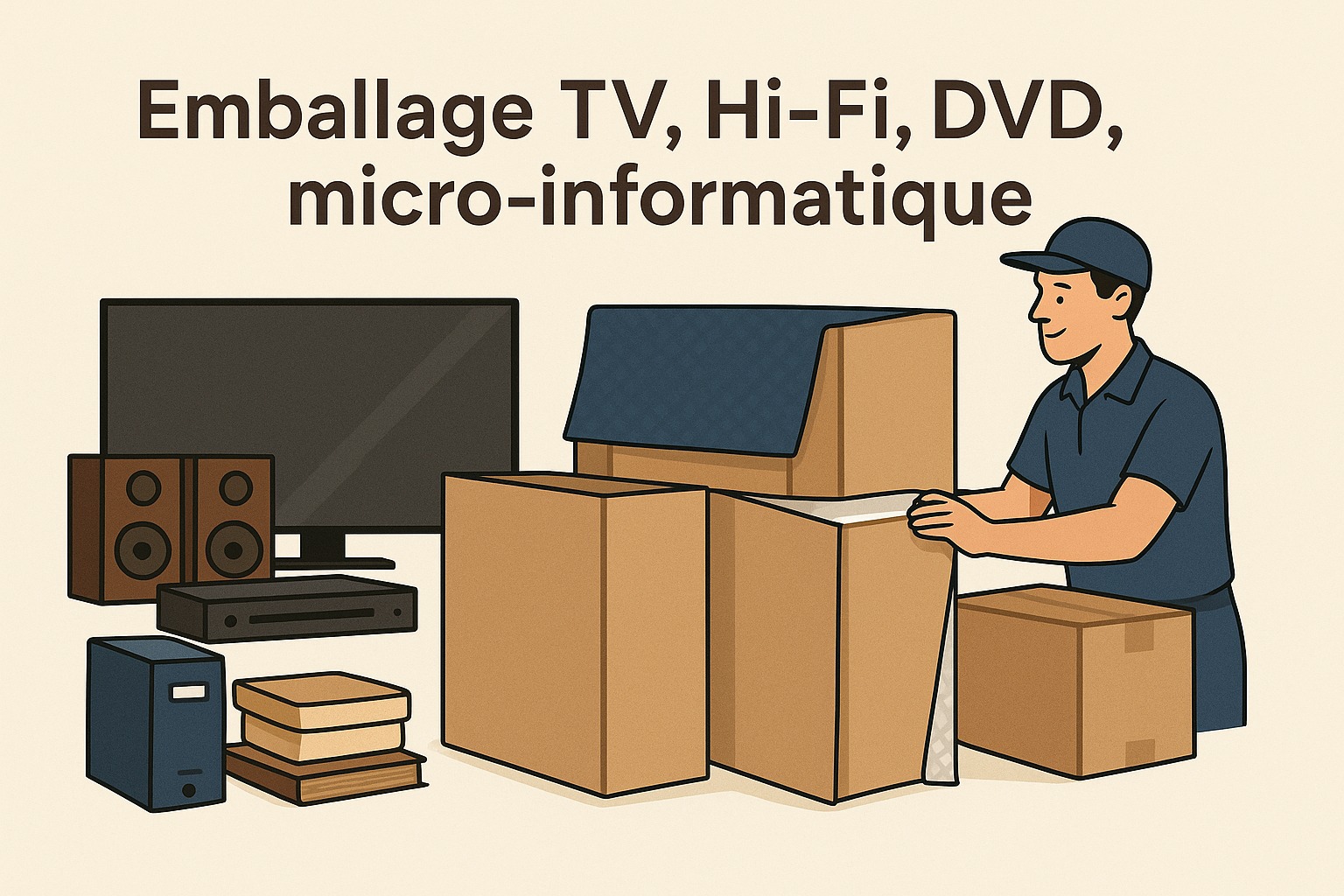 Emballage Tv;Hi-Fi, etc...